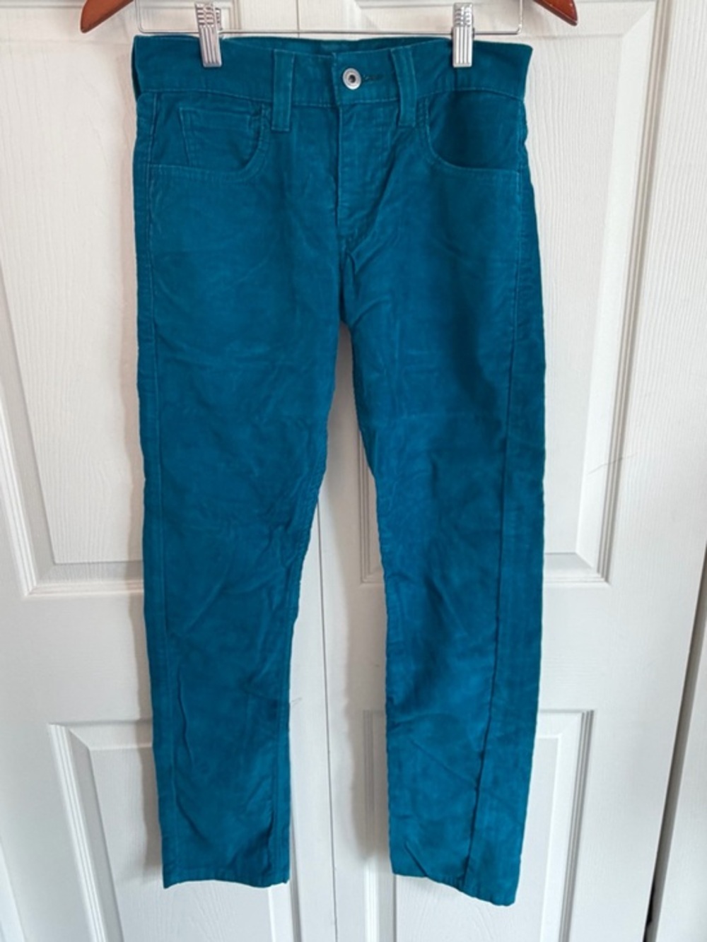 Levi’s 511 Skinny Teal Corduroy Pants Women’s 28 x 30 Stretch